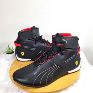 PUMA Scuderia Ferrari A3ROCAT mid motorsport sneakers black smoked pearl